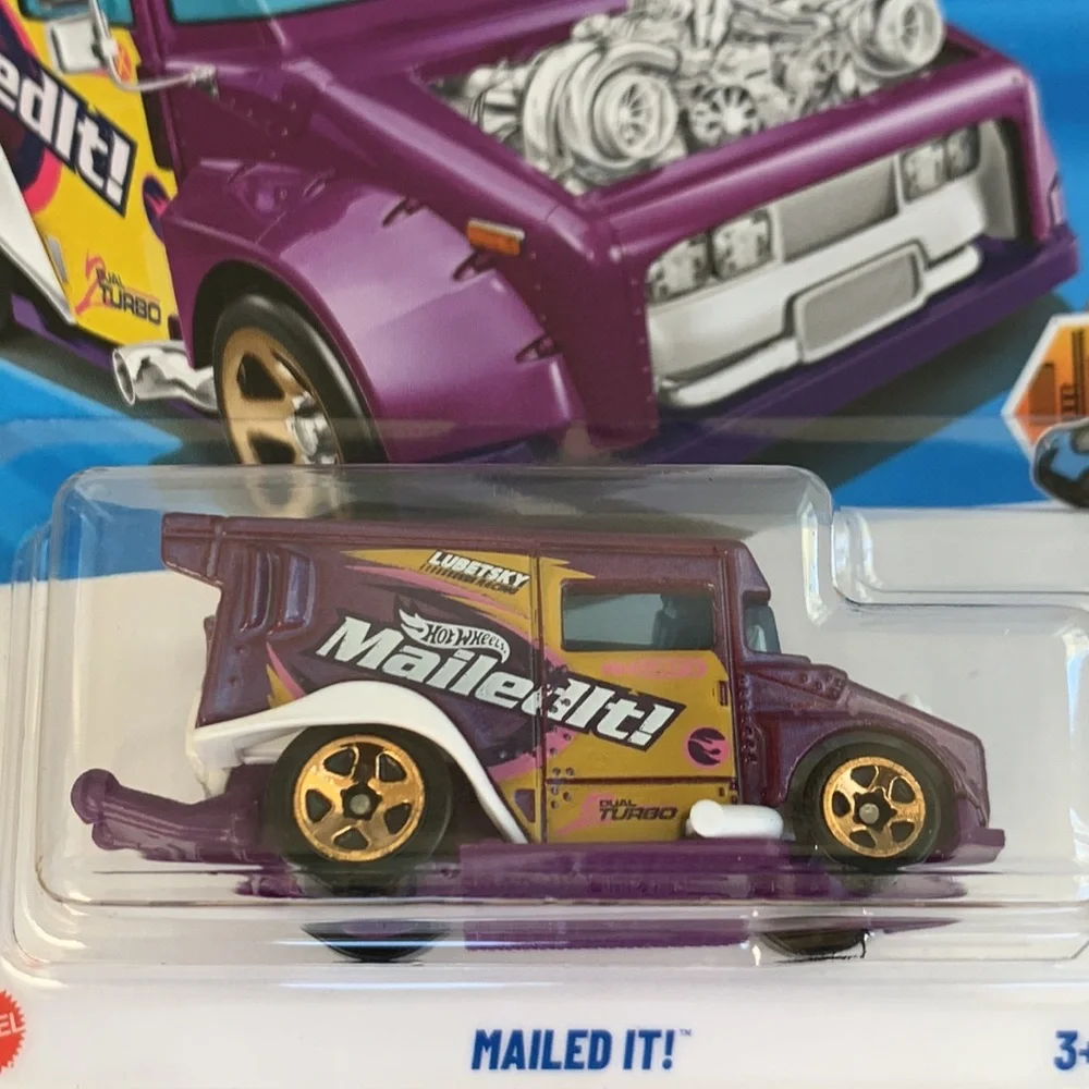Mailed It Treasure Hunt Series Hot Wheels Purple Truck Mail Van HotWheels 2025 🆕